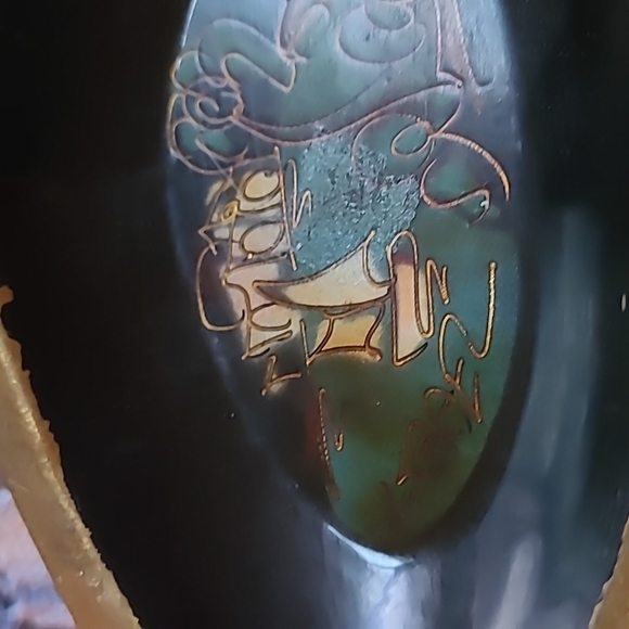 Metal Isreal Painted Ashtray - Picture 2 of 4